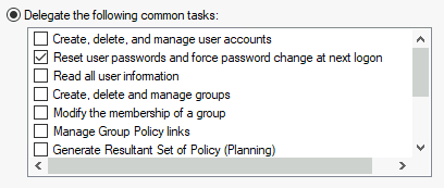 Delegation example