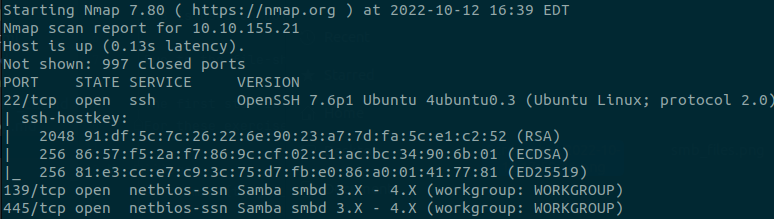Nmap SMB Ports